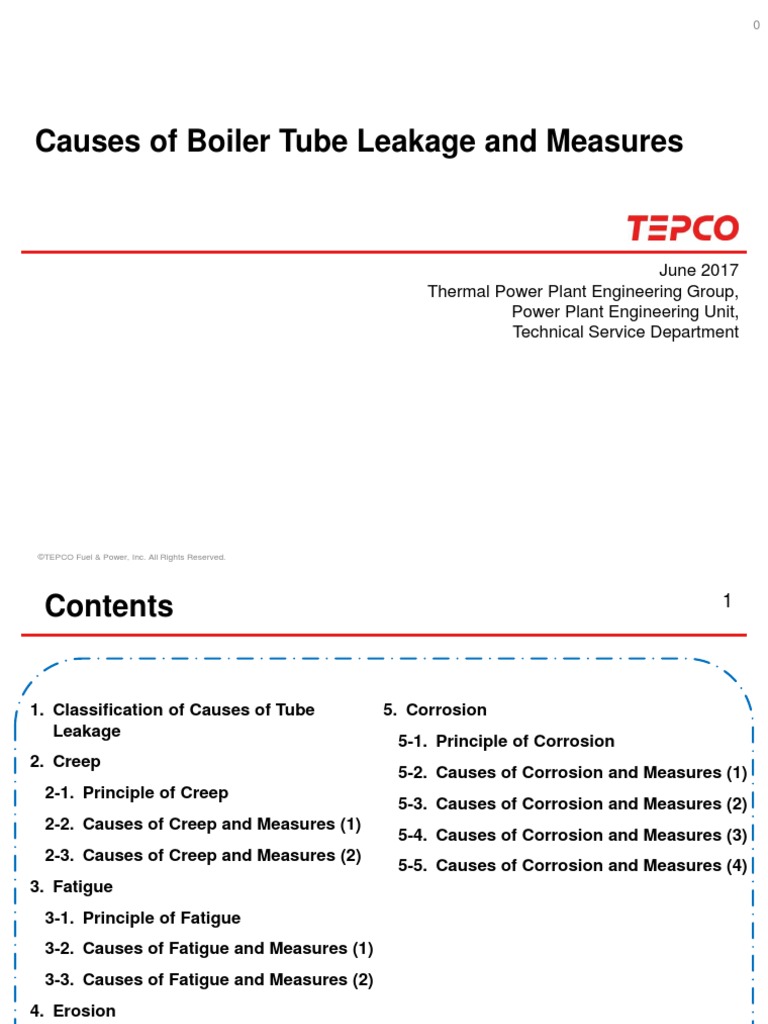 Causes of Boiler Tube Leakage and Measures PDF Creep (Deformation