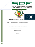 Seguridad Interna y Externa de Ecuador