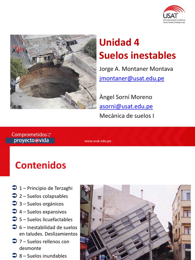 Suelos Inestables y Colapsables | PDF | Falla (geología) | Suelo