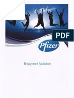 Company Application Form - Pfizer PDF