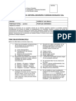 Evaluación contenido 8° año Básico 