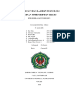 Laporan Formulasi Dan Teknologi Sediaan Semi Solid Dan Liquid