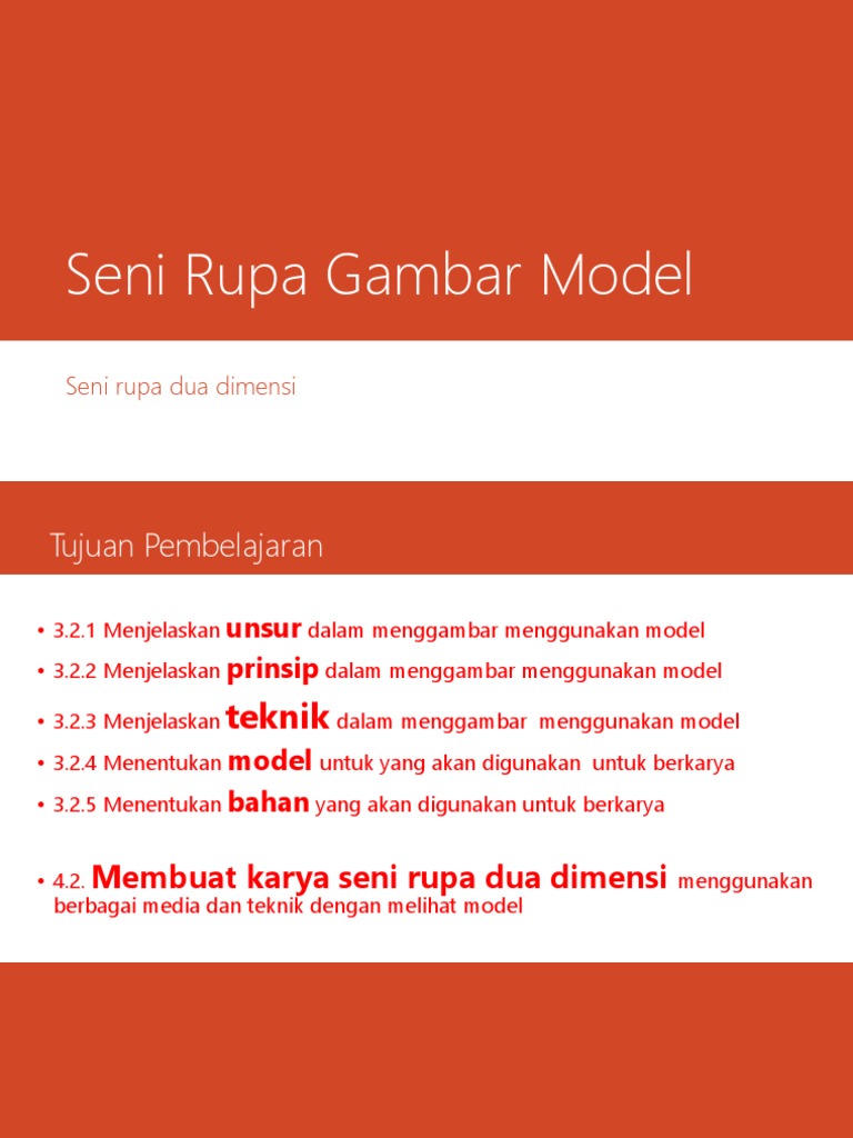 Teknik Menggambar Model Seni Rupa | PDF | Career & Growth | Art