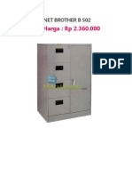 Perkiraan Harga: RP 2.360.000: Filing Cabinet Brother B 502