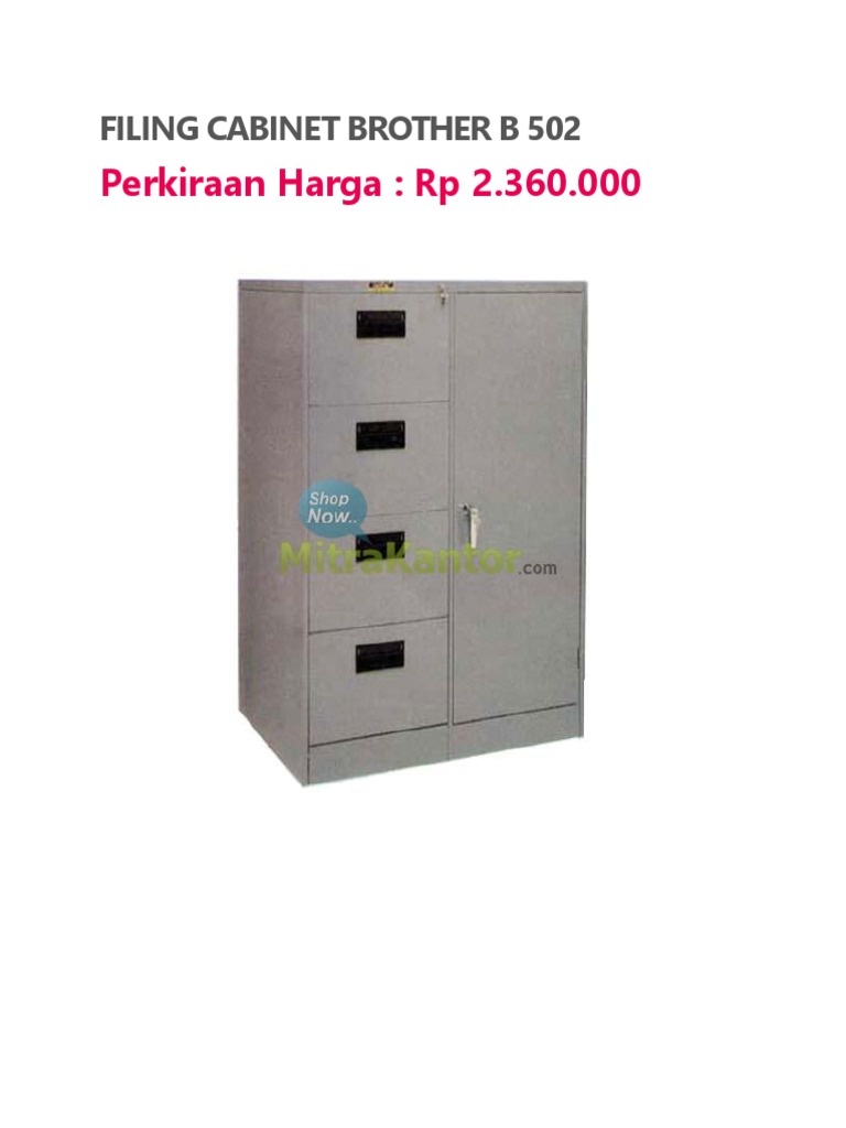 Filing Cabinet Brother B 502 | PDF