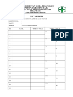 Daftar Absen Rapat