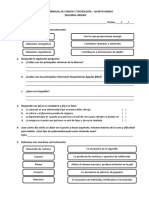 Examen Mensual de Ciencia y Tecnología