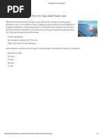 Speciality Steel-Solar Power