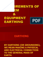 Requirements of System & Equipment Earthing
