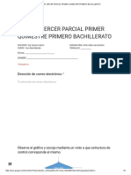 Examen Tercer Parcial Primer Quimestre Primero Bachillerato Formulario