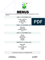 Les menus