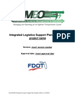 Integrated Logistics Support Plan Template