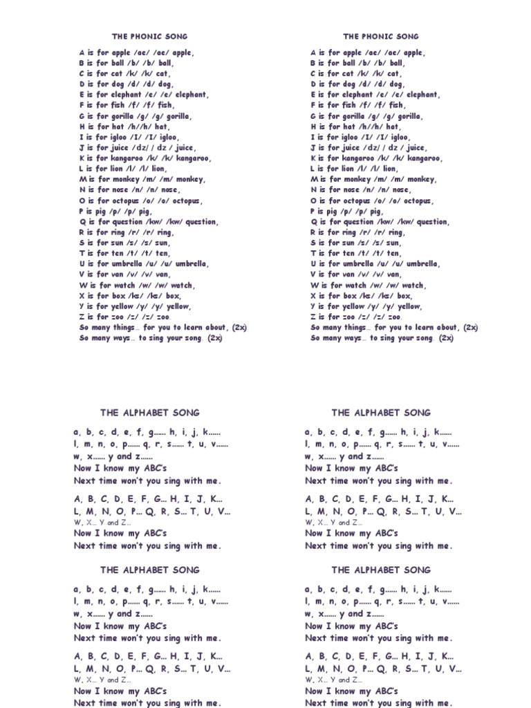 The Phonic Song
