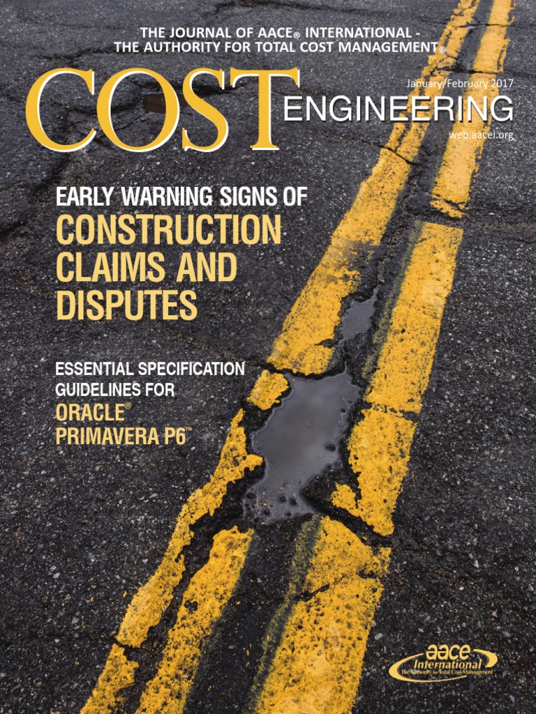 Cost Engineering Publication Jan Feb 2017 PDF Construction Bidding Construction Management