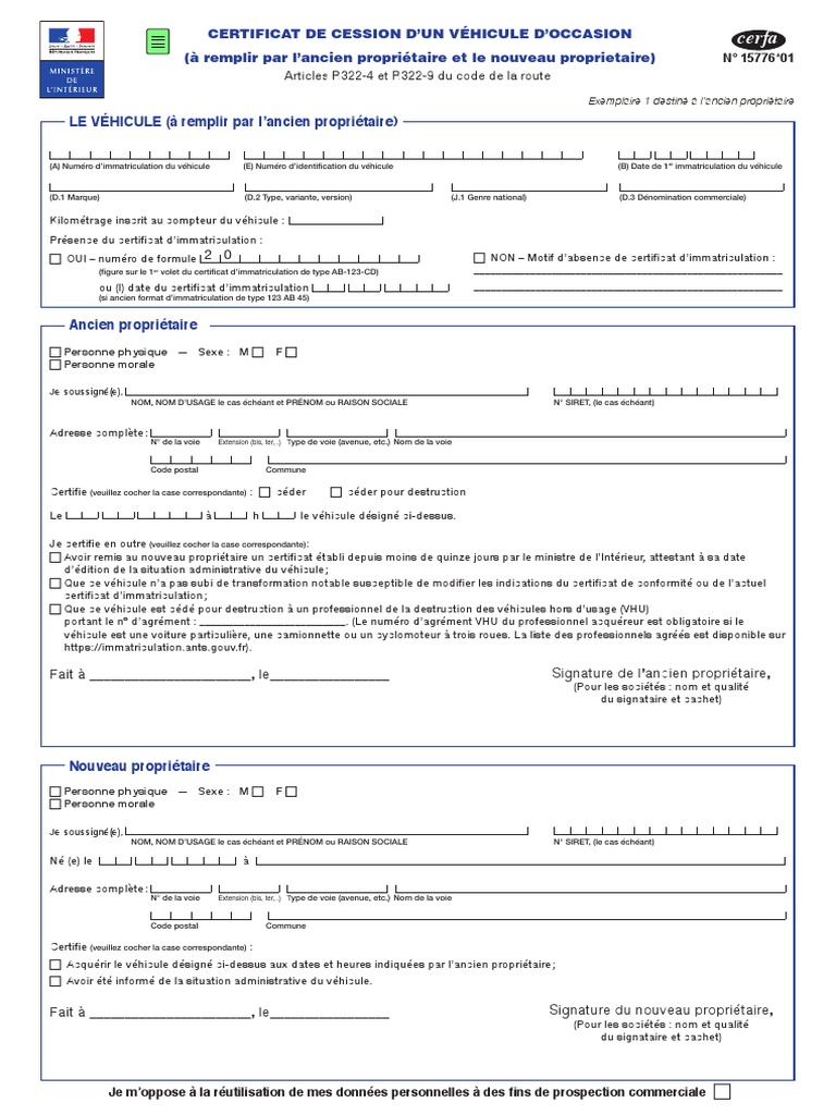 cerfa_15776-01.pdf | Transport | Véhicules