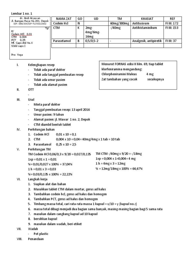 Contoh Jurnal Resep Kapsul Terbaru Yang Baik Dan Benar Contohjurnal