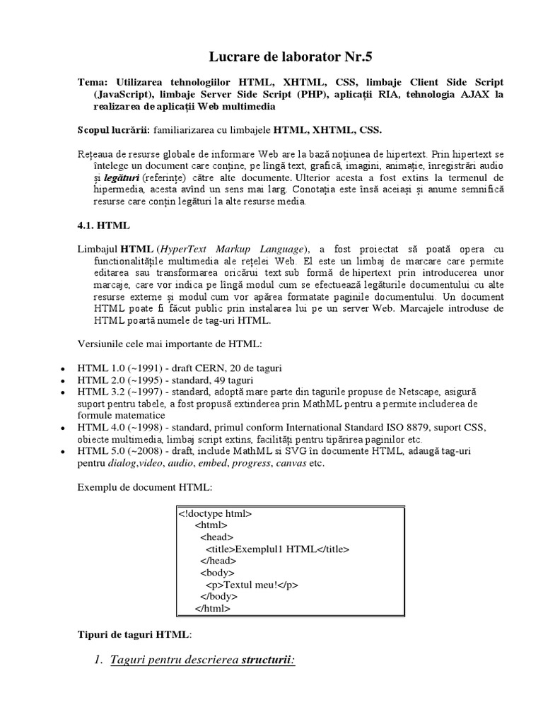 Lucrare de Laborator Nr5 | PDF