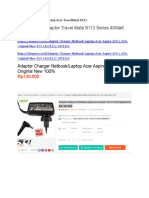Adaptor Charger Netbook-Laptop Acer Aspire 19V 2.15A