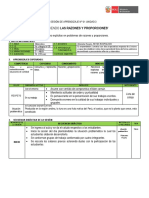 Sesion #1conociendo Las Razones y Proporciones