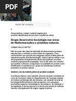 Grupo desenvolve tecnologia nas áreas de fitofarmácia e produtos naturais - jornal da Unicamp 401