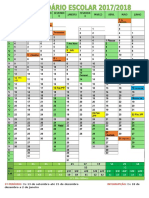 Calendário Escolar Ano Letivo 2017-2018