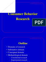 Consumer Behavior Consumer Behavior Research