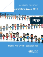 World Immunization Week 2013: Campaign Essentials