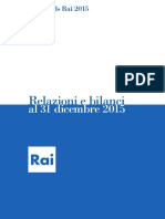 Bilancio RAI 2015 per l'esame di bilancio e principi contabili 6cfu