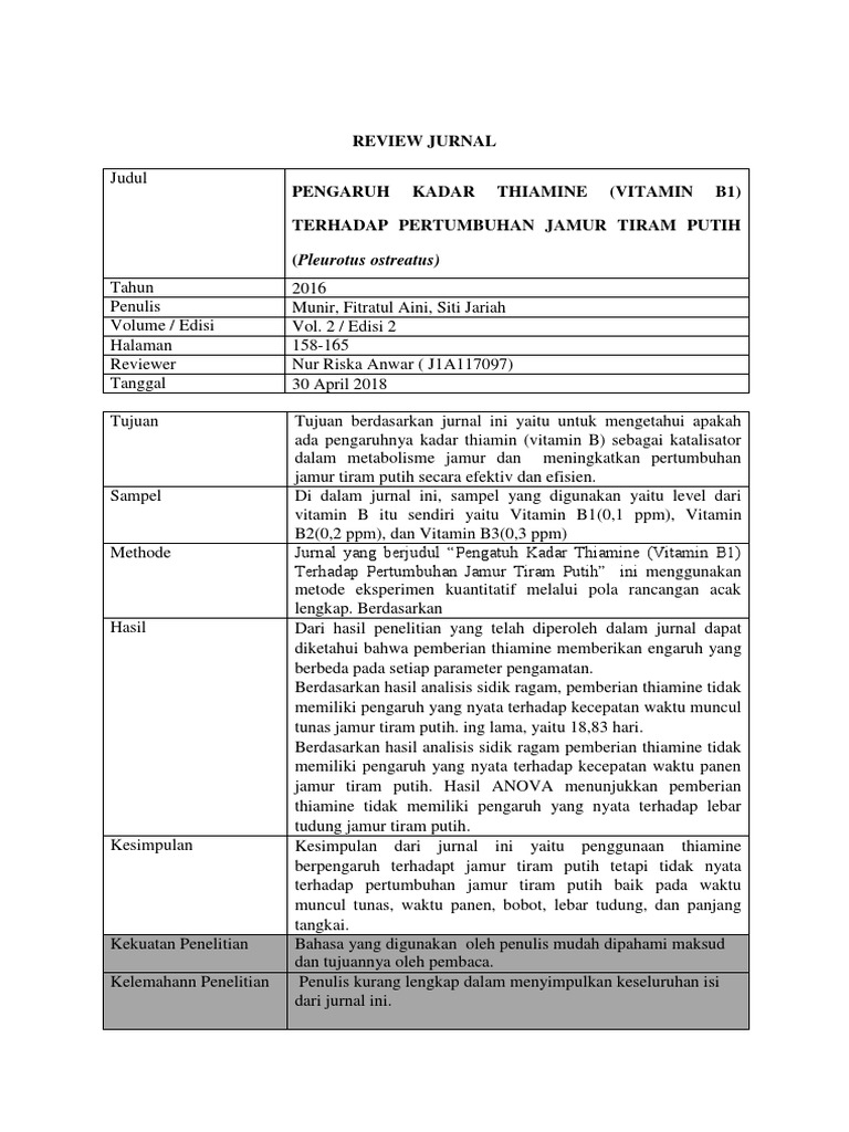J1A117097_Nur Riska Anwar_Review Jurnal Nasional Vitamin B