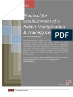 Proposal For Establishment of A Rabbit Multiplication & Training Centre