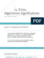 Medidas, Erros, Algarismos Significativos