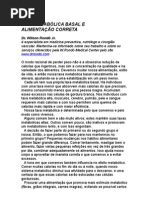 Wilson Rondó Jr - Taxa metabólica basal e alimentação correta - Exercícios e emagrecimento