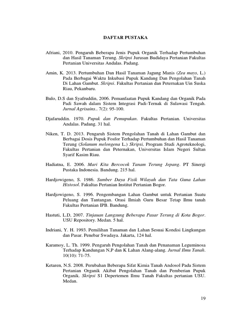 Skripsi Pertanian Agroteknologi Ipb Pejuang Skripsi