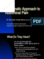 Systematic Approach to Diagnosing Abdominal Pain