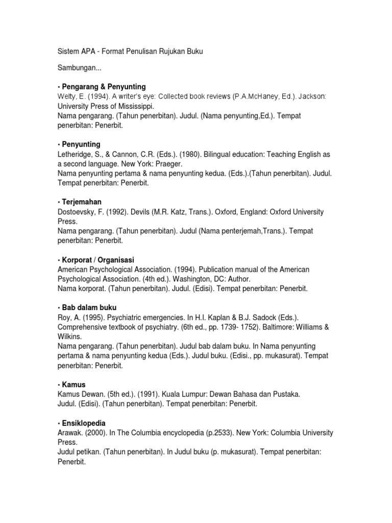 Sistem APA | PDF
