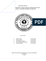 Resume Jurnal "Structure Activity Relationship of Atropine Analogues With Muscarinic Acetyl Choline M1 Receptor: A Molecular Docking Based Approach"