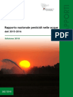 Rapporto nazionale pesticidi nelle acque dati 2015/2016