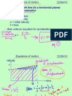 Mechanics 1 Equations of Motion 220910