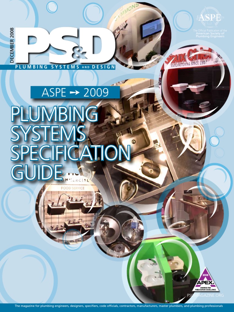 Plumbing Systems Specification Guide: Aspe 2009 | PDF | Plumbing | Pipe ...