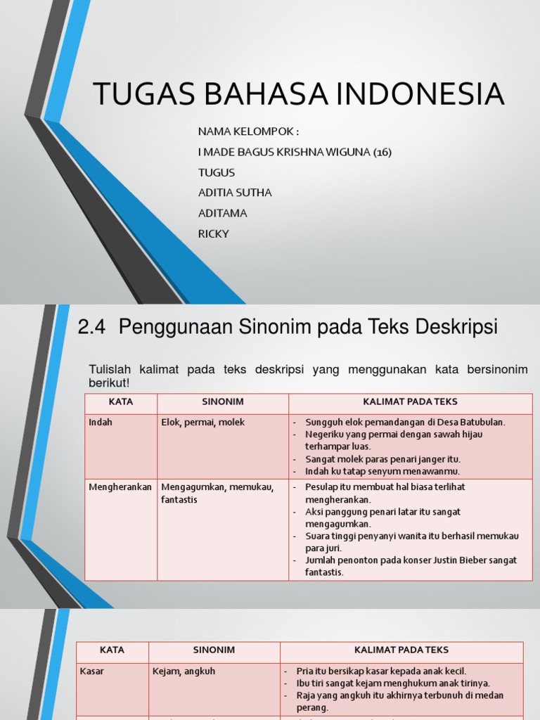 Tugas Bahasa Indonesia
