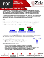 Topic: 4.1.3 Abstract Data Types (ADT) : Chapter: 4.1 Computational Thinking and Problem-Solving