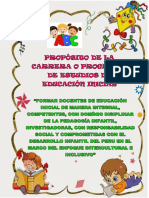 Propósito de La Carrera o Programa de Estudios de Educación Inicial