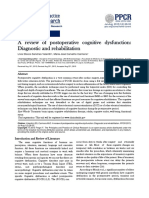 A Review of Postoperative Cognitive Dysfunction: Diagnostic and Rehabilitation