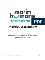 Marin Humane Advocacy: General Board Positions
