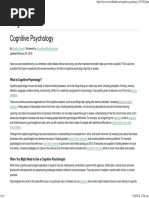 Cognitive Psychology