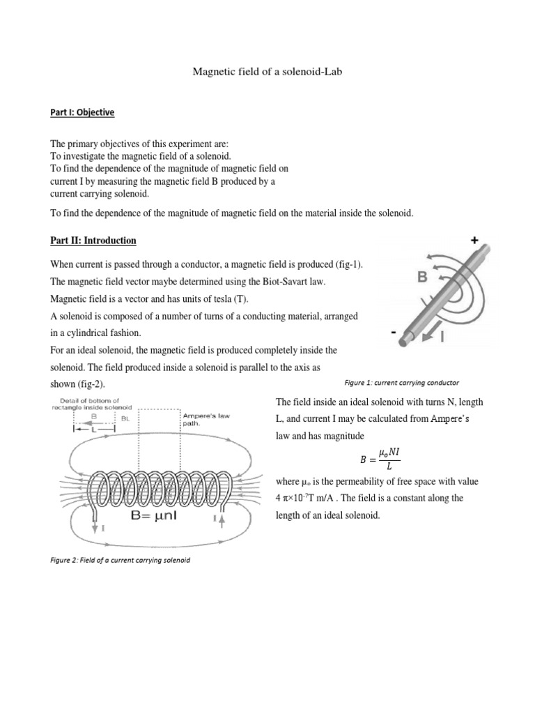 Magnetic Field Measurement in Solenoids | PDF | Magnetic Field | Inductor