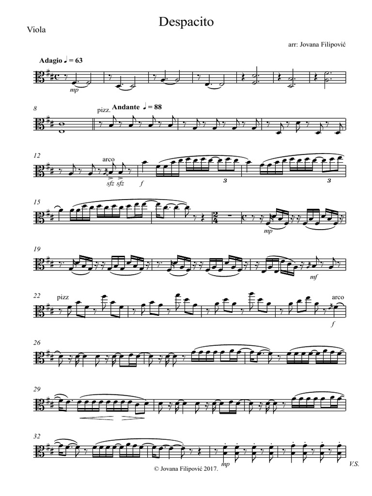 Despacito Viola Pdf