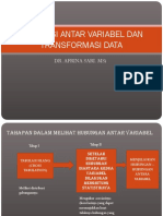 Asosoasi Antar Variabel Dan Transformasi Data