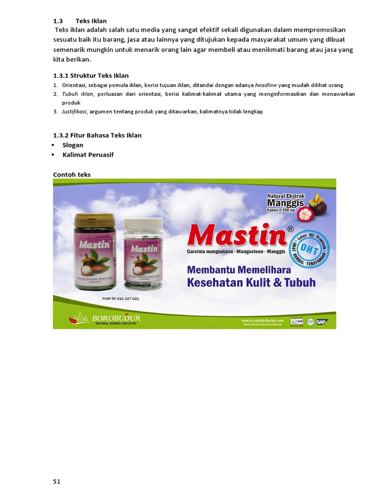 Struktur Teks Iklan Sebagai Berikut Kecuali Berbagi Struktur