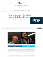 Cubaposible Com Cuba Notas La Politica Cultural La Revolucio